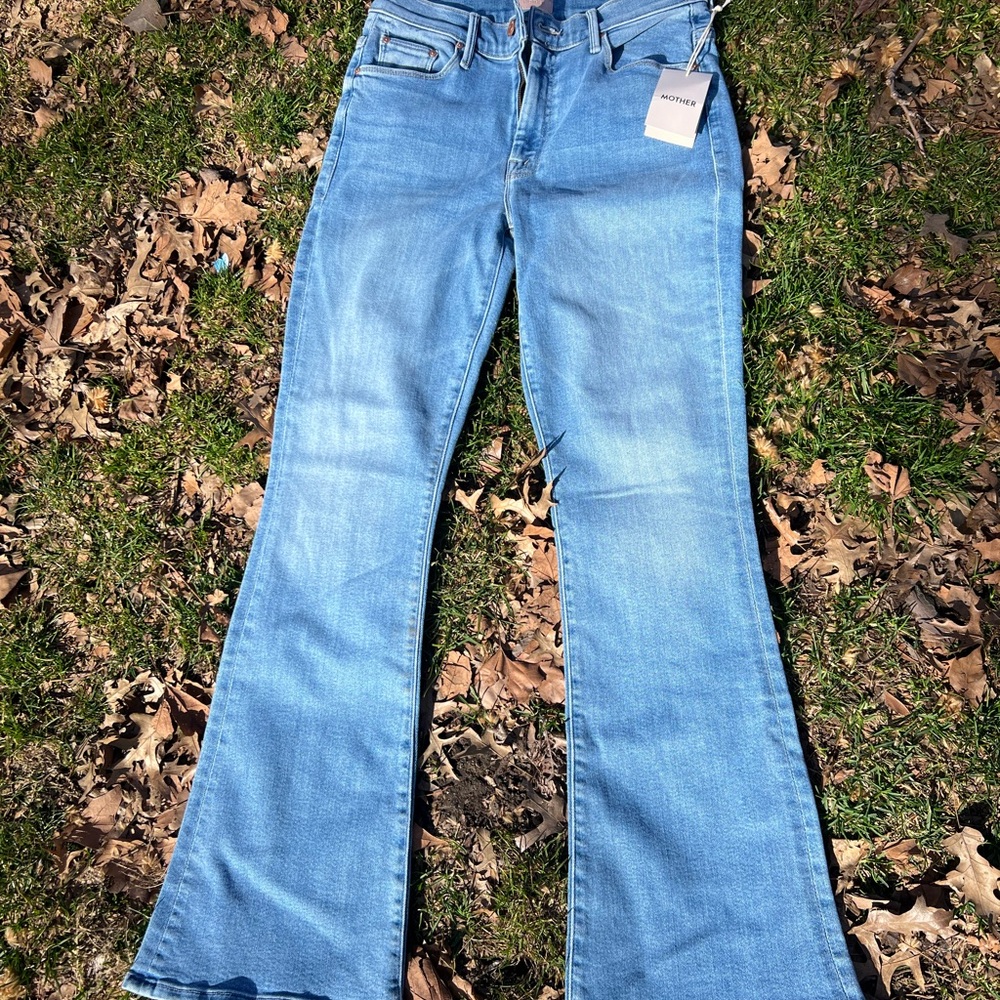 MOTHER Light Blue Flare Jeans